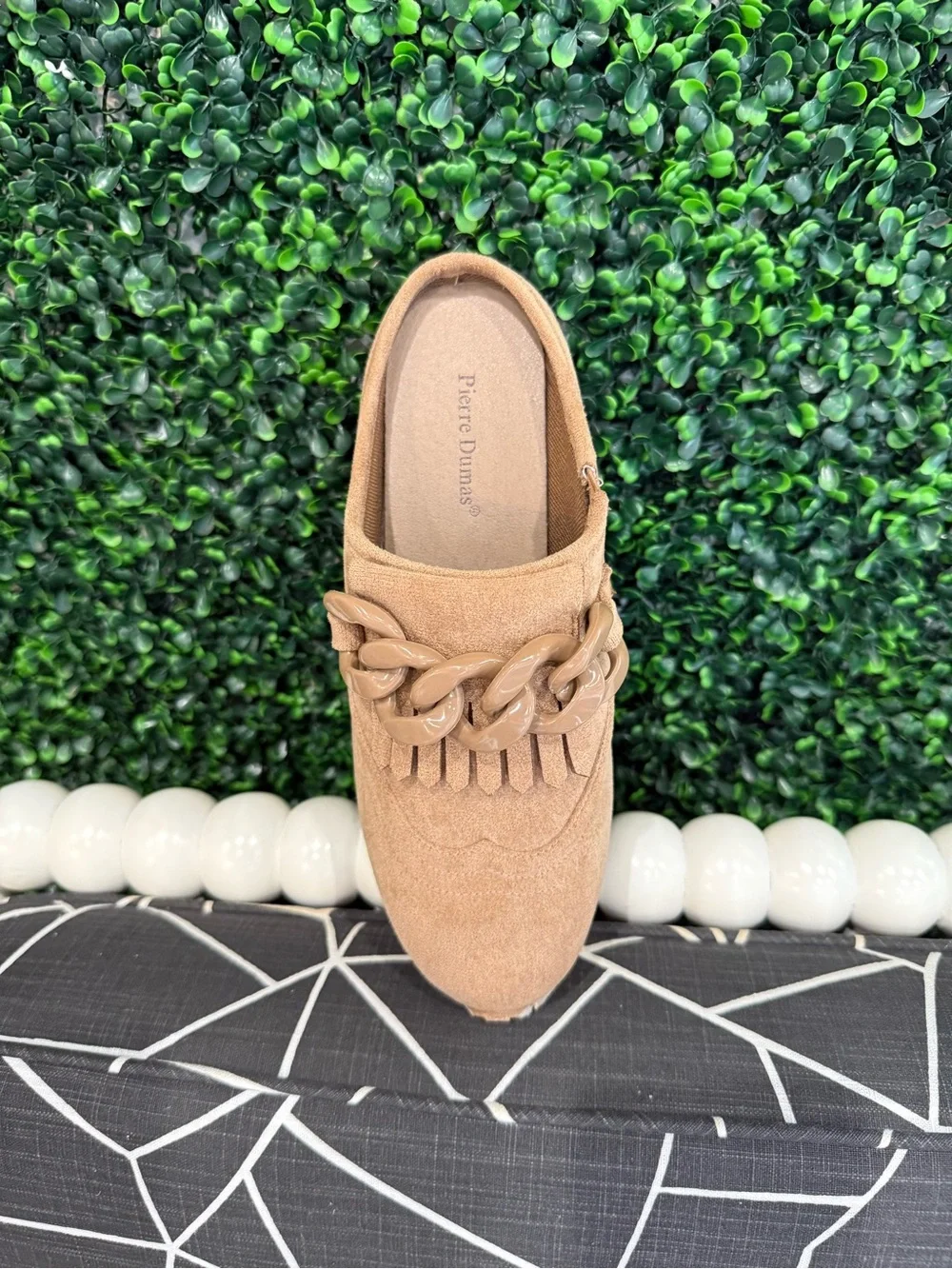 NEW Pierre Dumas Paloma-5 Taupe Mule